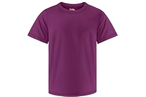 GUICIZI Boys Rash Guard Swim Shirt UPF 50+ Short Sleeve Athletic Shirts Quick Dry Fit Sun Shirt Neon Tees for Kids Girls Youth 2-16Y