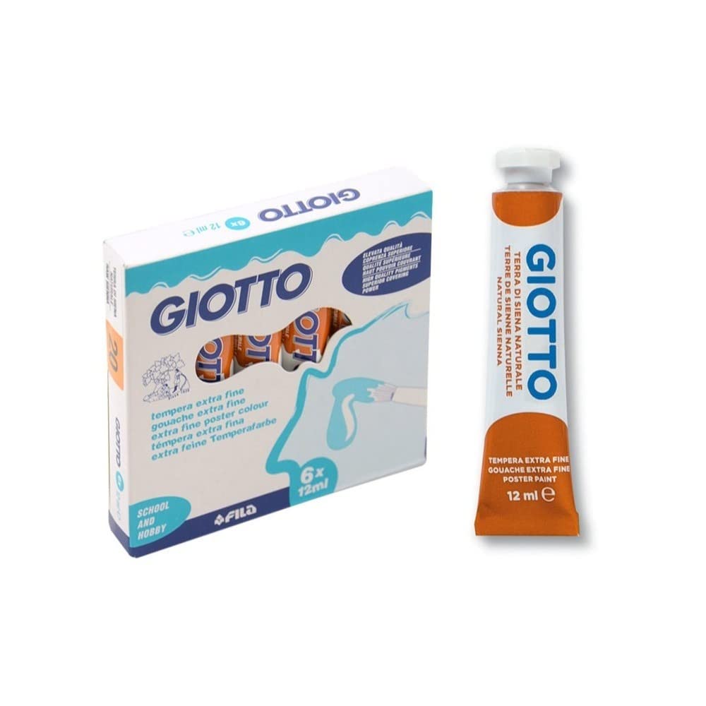 Giotto Gouache Tempera Giotto - 12 ml - Terra Di Siena Natural - 3520 20 (conf. 6)