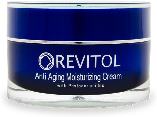 Revitol Anti-Aging Skin Cream Moisturizer with Phytoceramides - Moisturizing Lotion with Phytoceramides, Natural Ceramides, Argiline, Shea Butter, and Primrose Oil