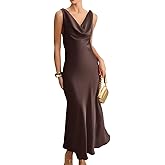 RIHOAS Womens Cowl Neck Elegant Weeding Party Dresses Sleeveless Bodycon Maxi Dresses