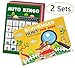 90shine 2 Sets Road Trip Card Games - Travel Scavenger Hunt and Auto Bingo Fun Gift