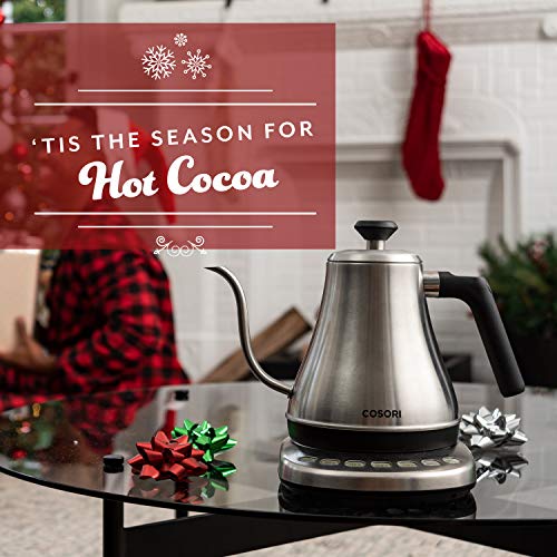 COSORI Electric Gooseneck Kettle with 5 Variable Presets, Pour Over Coffee Kettle & Tea Kettle, 100% - //coolthings.us