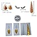 Unicorn Horn Silicone Mold with Ears and Eyes Set for Fondant Chocolates Candy Gumpaste DIY Cake Toppers (White)