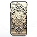 iPhone 6 Case, LUOLNH Henna Full Mandala Floral Dream Catcher Matte Hard Clear Case Cover for Apple iPhone 6 4.7 inch Screen(Black)