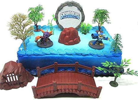 Amazon Com Skylanders Birthday Cake Topper Featuring Skylander