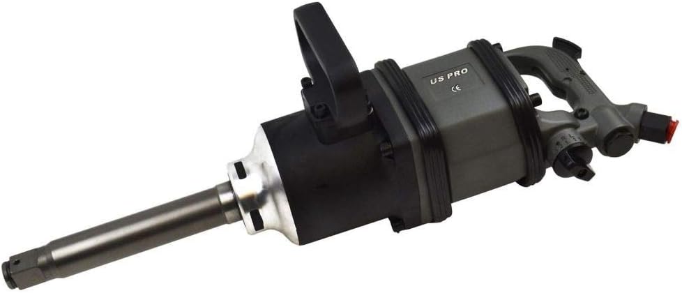 DrillMan 1"Drive Industrial Impact Gun Long Anvil Lever Control 1600ft-lb U.S.PRO AT525