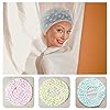 Shower-Caps-3-Packs-Waterproof-Shower-Cap-for-Women-Reusable-Shower-Hat-Bath-Caps-with-Elastic-Band-Large-Plastic-Long-Hair-Environmental-Protection-Hats-for-Ladies-Girls-Kids-Spa-Salon Shower Caps 3 Packs, Waterproof Shower Cap for Women Reusable Shower Hat Bath Caps with Elastic Band, Large Plastic Long…