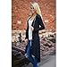 YANG-YI Women Loose Sweater Long Sleeve Knitted Cardigan Outwear Jacket Coat (M, Black)