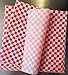Distinct Possibilities Food Wrap and Basket Liner Paper, Red Checkered, 12 x 12 inch - 100 ct