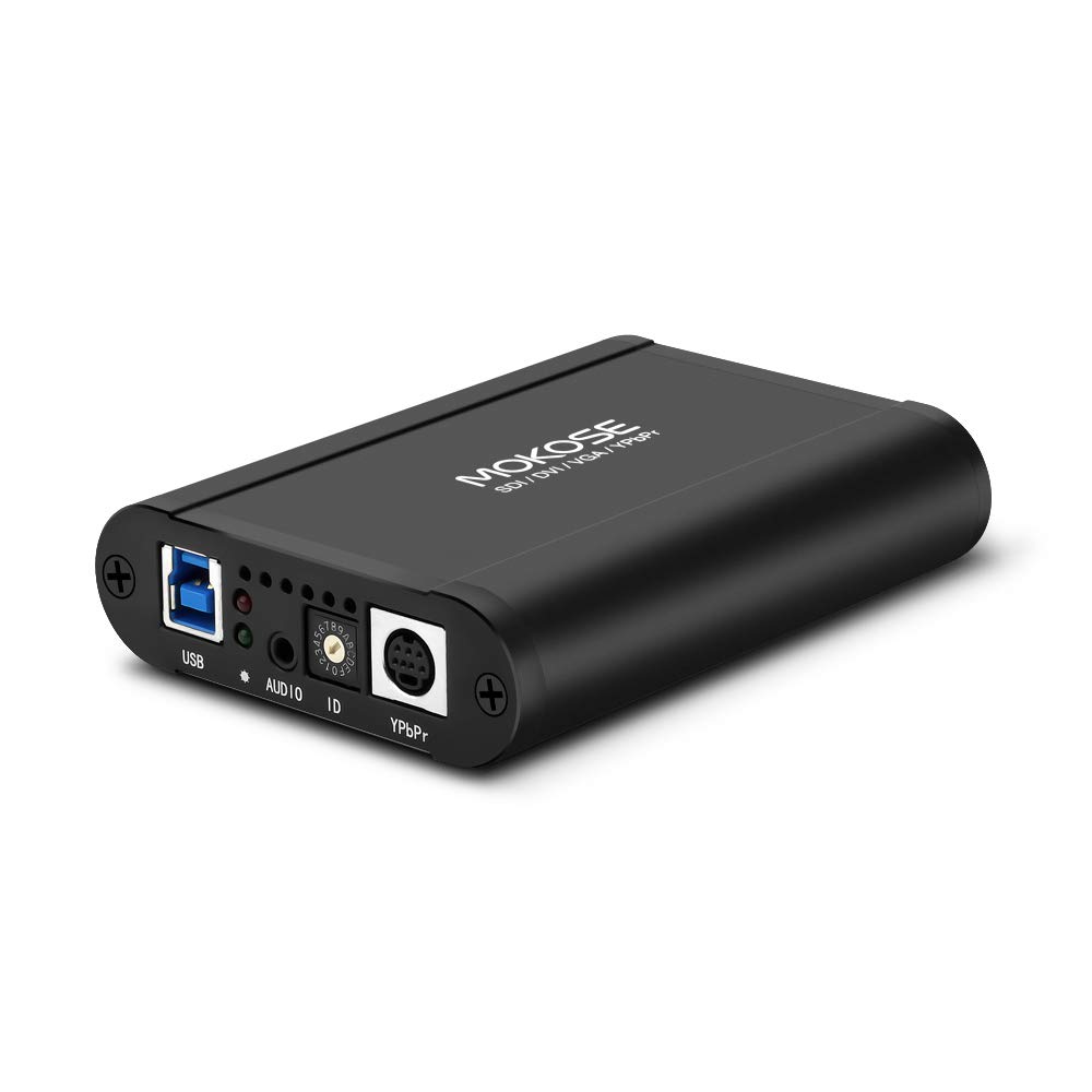 MOKOSE SDI/DVI/HDMI/VGA Video Capture Card USB3.0 Live Streaming HD YPbPr Dongle Grabber Device