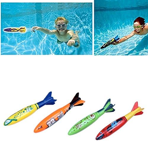 HUAJI Summer Diving Toypedo Throwing Diving Torpedo Paddle Interactive Toys