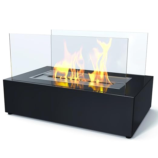 Imagin Bio Ethanol Fireplace Eton Black Amazon.co.uk DIY & Tools