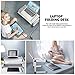 Aluminum Laptop Stand Adjustable Laptop Desk Table for Office Dorm Bed Sofa, Large 19″ Ergonomic Portable Tray with CPU Cooling Fans and Mouse Pad Monitor Riser, Upgrade NO Swingthumb 1