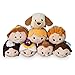 Disney Beauty and The Beast ''Tsum Tsum'' Plush Set - Small Tote - 10 Inch - Plus 8 Minis - 3 1/2 Inch