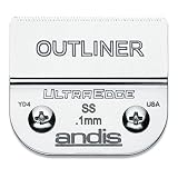 Andis Outliner Beard Trimmer UltraEdge Detachable Blade, Silver, Size 1/150 (64160)