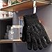 Grill Gloves [Heat & Cooking Gloves] 932°F Extreme High Heat Resistant Grill Gloves Oven Baking Barbecue Grilling Gloves Extra Large Long Cuff EN407 Certified Gloves Aramid & Silicone Gloves