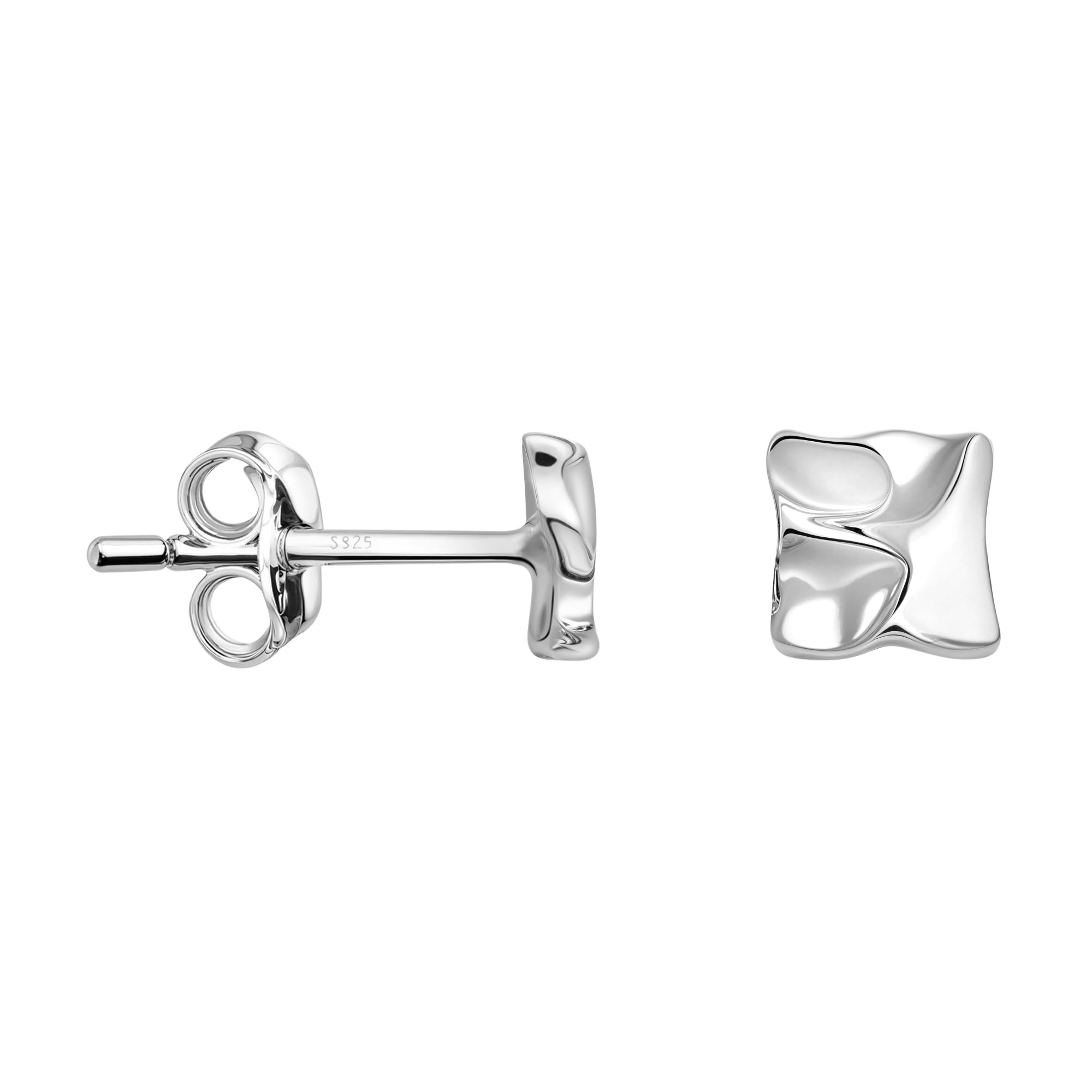 SOFIA MILANI - Women's Earrings 925 Silver - Rectangle Stud Earring - E1225