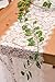 Crisky 12x120 Inch White Lace Table Runner Boho Wedding Reception Table Decoration Baby & Bridal Shower Party Decor