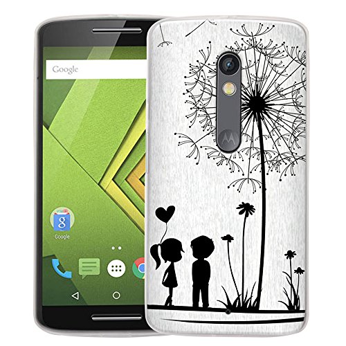 Moto X Pure Edition Case, Moto X Style Case, Harryshell(TM) Dandelion Slim Tpu Gel Flexible Silicone Soft Case Cover Skin Protective for Motorola Moto X Style/ Pure Edition 2015