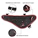 Bike Bag Triangle Bag, EKOOS Bicycle Frame Handlebar Bag Waterproof Cycling Large Storage Pouch Top Tube Pack Bag for Road Mountain Cycling (Black with Red)