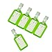 BlueCosto 10x Green Luggage Tags for Suitcases Travel Bag Tag Suitcase Baggage Name Label