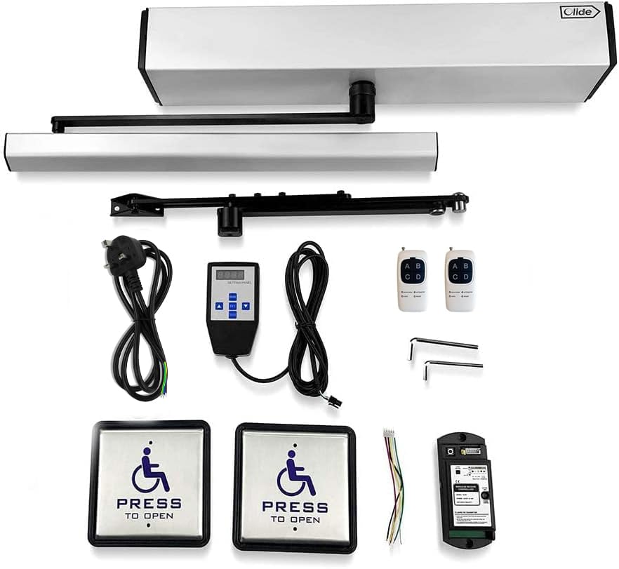 Olide Swing Door Closer,Automatic Door Opener and Closer （with wired&wireless disabled switches）