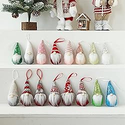 Hanging Plush Gnomes Christmas Ornaments Set , Home
