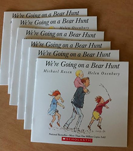 We're Going on a Bear Hunt By Michael Rosen Classroom Reading Set of Six  Paperback Books