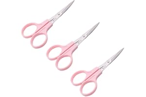 yeenelwboo - 3pcs Small Curved Scissors for Embroidery, Cross Stitch Sewing Small Tools, Scissors for Crafts, Sewing, Dressma