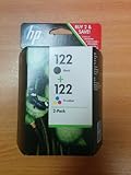 HP 122 2-pack Black/Tri-color Ink Cartridges (CR340HE)