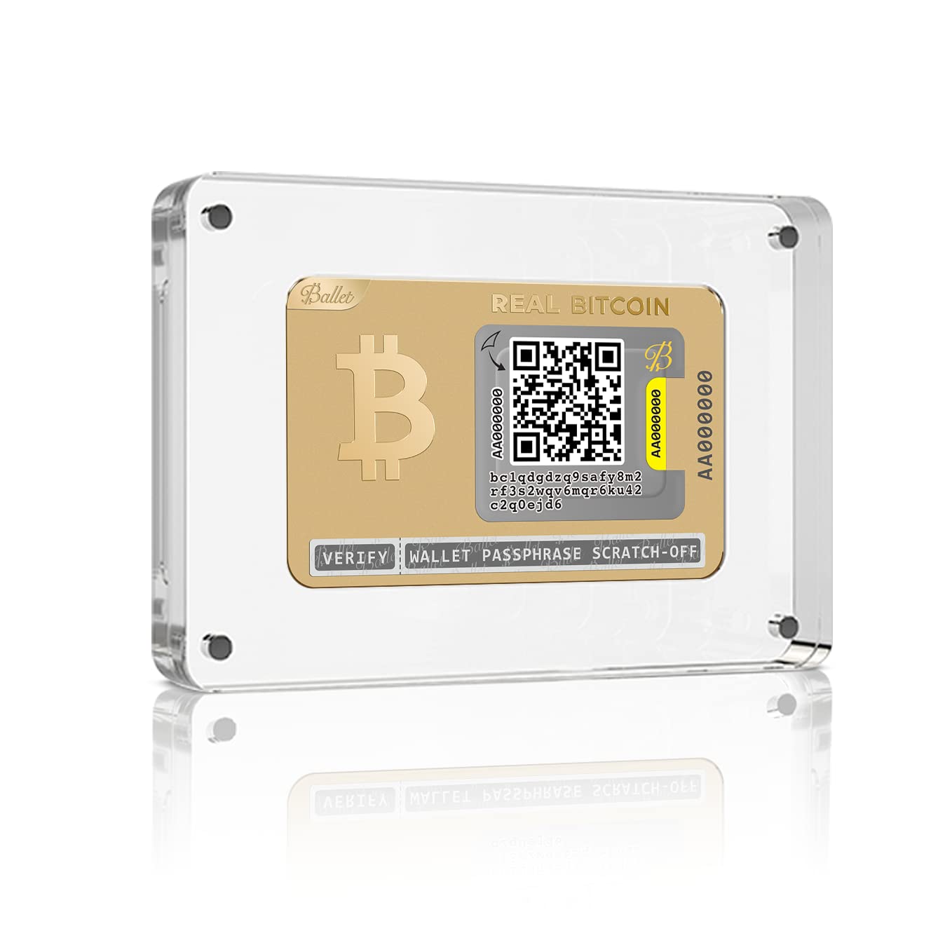 Mua Ballet Real Bitcoin, Gold Edition - The Easiest Crypto Cold Storage Card,  Cryptocurrency Hardware Wallet with Multicurrency and NFT Support (Single)  trên Amazon Mỹ chính hãng 2026 | Fado