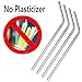 8 Packs Extra Long 18/8 Stainless Steel Straws ( 4 angled + 4 straight + 2 brush) Reusable Metal Drinking Straws for 30oz and 20oz Cups
