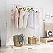Rackaphile Clothes Rack, Clothes Organizer, Adjustable Double Rails Heavy Duty Garment Rack for Balcony and Bedroom (White)