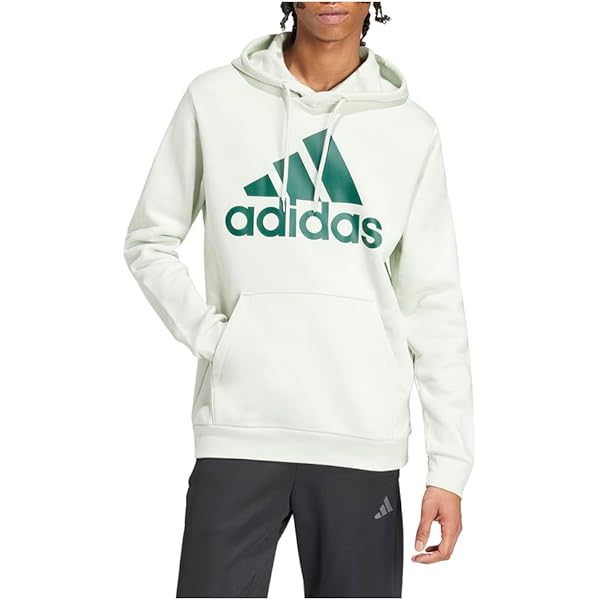 adidas mens Badge of Sport Fleece Hoodie Medium Grey Heather XX