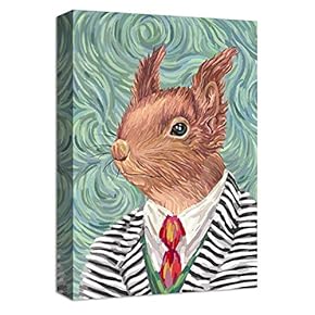 Canvas Wall Art for Living Room,Bedroom Home Artwork Paintings Funny Animal Ready to Hang - 12x18 inches