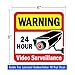 Signs Authority Video Security Decals Sign for Home/Business | Self Adhesive Vinyl Stickers - for Window | Door & Wall | Camera Surveillance Systems | CCTV | Pack of 4 (6