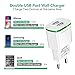 European Plug Adapter,Capkit Universal 2-Pack Dual Port LED Europe USB Charger Plug Travel Power Adapter for iPhone X 8/7/6/6S Plus 5S,iPad,Samsung Galaxy S8 S9 S10 Plus S7/S6 Edge, HTC, LG and More