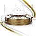 AMOLEN PLA 3D Printer Filament, Frosted Bronze 1.75mm Filament +/- 0.03 mm, 225G/0.5 LBS Spool, Includes Sample Marble Filament - 100% USA