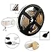 Simfonio LED Light Strip 16.4FT 5050SMD 150LEDs RGB LED Strip Lights with Remote and Power Supply for Home Decor