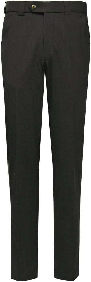 Tropical Wool Mix Trouser - Mid Grey (36 Regular)