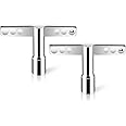 Ouligay 2 Pack Drum Key Drill Bit Universal Drum Keys Drum Tuner Drum Key Tool Drum Key Keychain Drum Accessories with Hole for Acoustic and Electronic Drums (Quadrilateral)