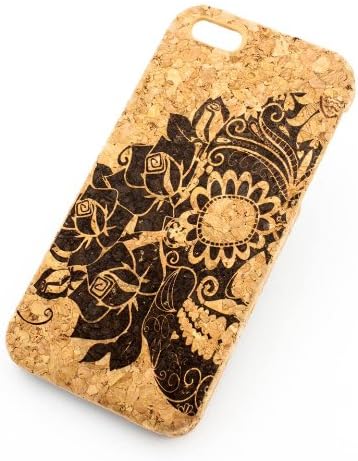 CORK CASE Snap On Cover skin for APPLE IPHONE 5 / 5S - TRES ROSAS MUERTO sugar skull day of the dead dia de los mexican flower
