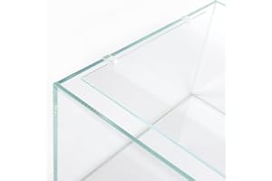 LANDEN 4mm Thick Clear Glass Aquarium Lid, Includes 4 Clips for Secure Placement, 342 x 168mm(13.46x6.61 inches for 350-354mm Inner Length Aquariums, Adapted to LANDEN NA362226