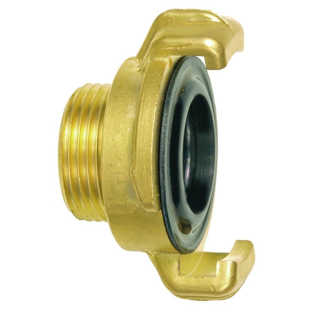 GEKA 80111ASB Threaded Part with Male Thread G 3/4" 10 bar, Gold, 18 x 8 x 13 cm