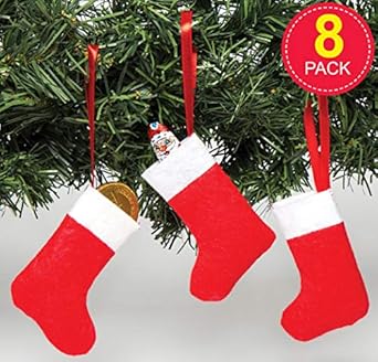 Decorazioni Natalizie Scuola.Baker Ross Mini Calze Natalizie Confezione Da 8 Perfette Per Artigianato E Attivita Natalizie E Decorazioni Ideali Per La Scuola La Casa Gruppi E Altri Amazon It Amazon It