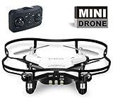 LUXON Mini RC Quadcopter 4 Channel 2.4 GHz 6-axis Gyro ,Mini Drone RTF GD50F (White)
