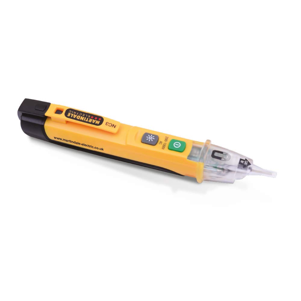 Martindale NC3 Non-Contact Voltage and Magnetic Field Tester Pen, Audible & Visual Indication, LED Torch, 200–1000V AC