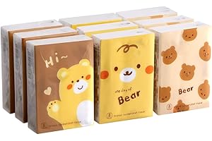 Facial Tissue, Travel Tissues Packs, Facial Tissues with Printed Pattern, Pocket Tissues Cube Box, Mini Individual Tissues Pa