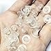 100 Pack Earring Backs Clear Rubber Bullet Clutch Ear Locking with Pad (100PCS/50Pairs)