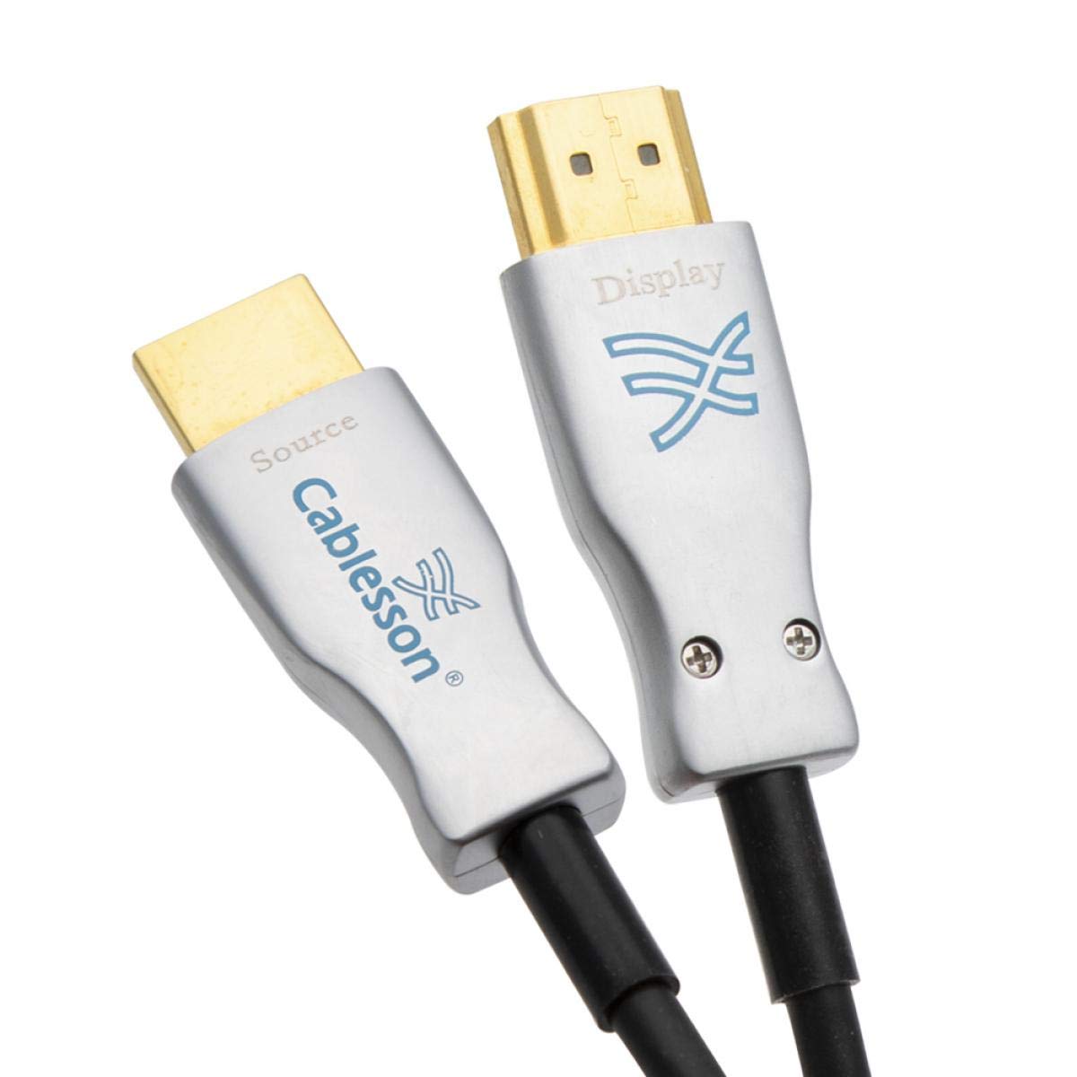 Cablesson Ivuna Advanced AOC HDMI 2.0 Active Optical Cable - Fiber Optic HDMI Cable Optical Electric Transfer HDMI 4K60Hz Cable - 4K Ultra 3840 x 2160 @ 60Hz 3D, 18Gbps 4:4:4/4:2:2/4:2:0 HDMI - 15m